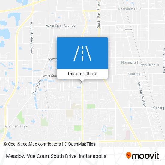 Mapa de Meadow Vue Court South Drive