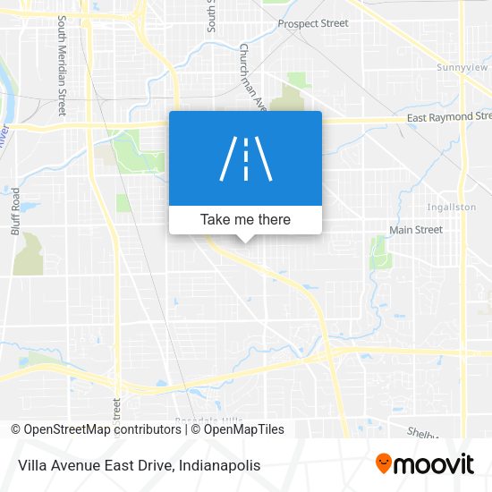 Villa Avenue East Drive map