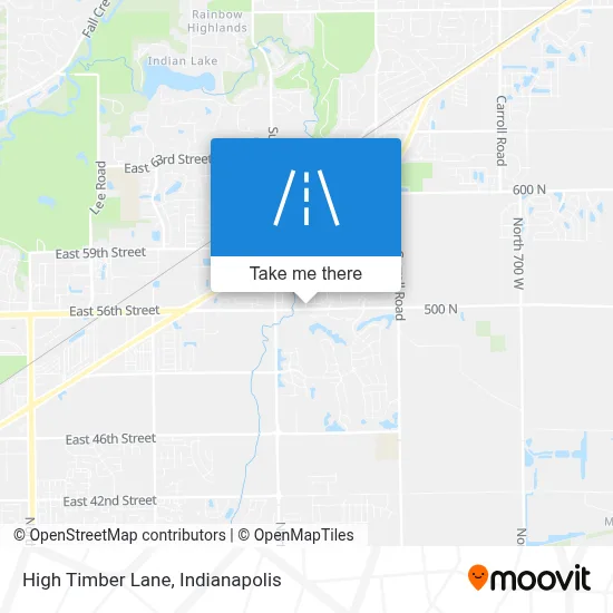 High Timber Lane map