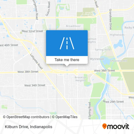 Kilburn Drive map