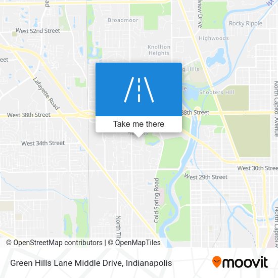 Mapa de Green Hills Lane Middle Drive