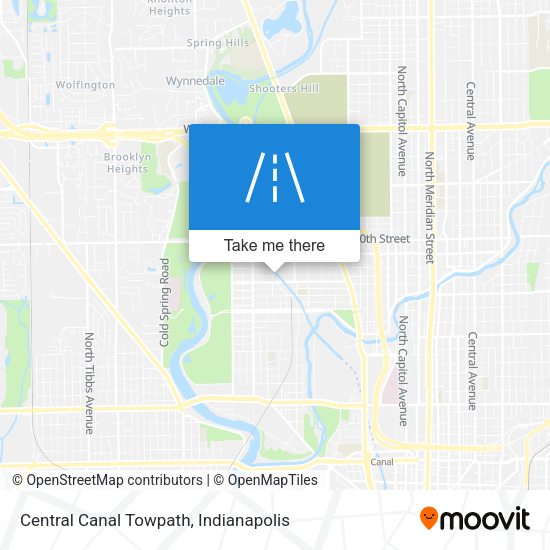 Central Canal Towpath map