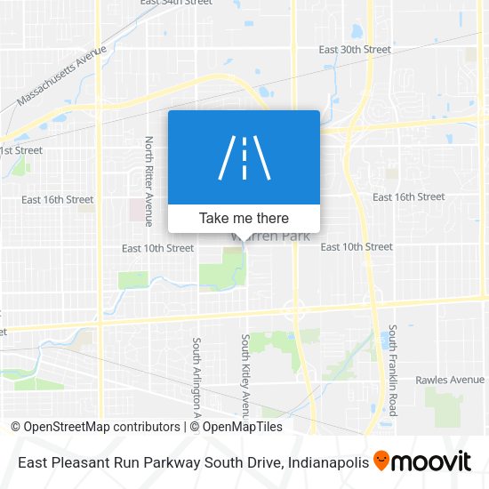 Mapa de East Pleasant Run Parkway South Drive