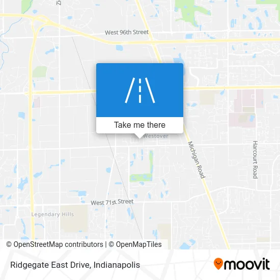 Ridgegate East Drive map