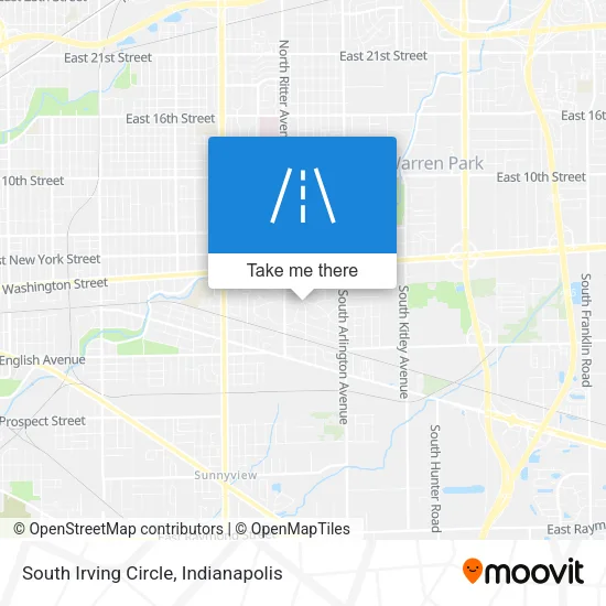South Irving Circle map