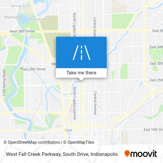 Mapa de West Fall Creek Parkway, South Drive