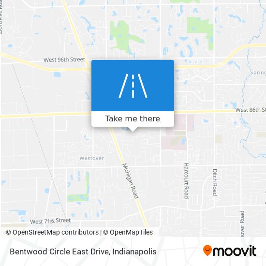 Bentwood Circle East Drive map