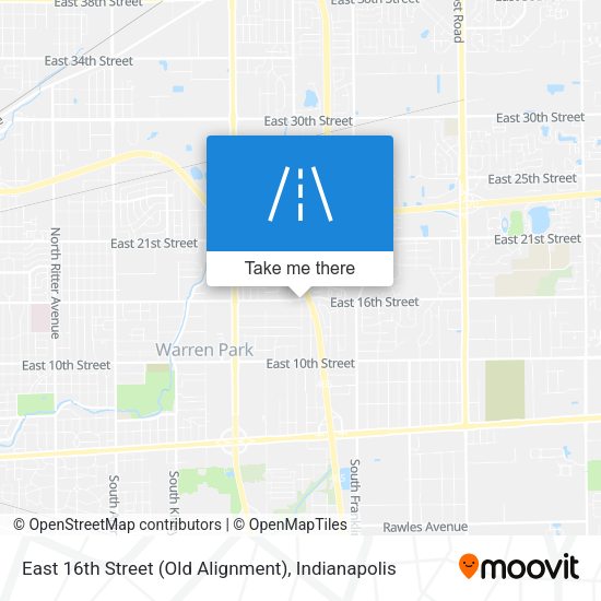 East 16th Street (Old Alignment) map