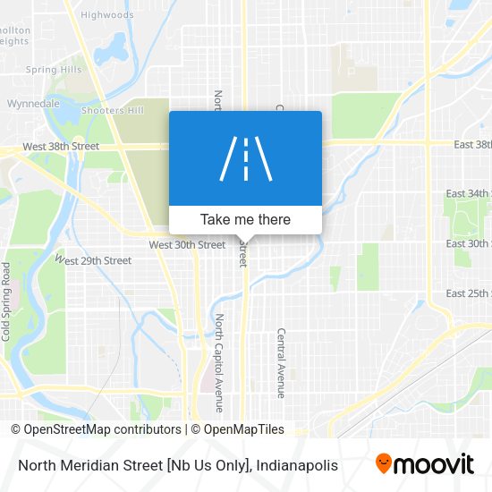 North Meridian Street [Nb Us Only] map