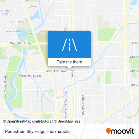 Pedestrian Skybridge map