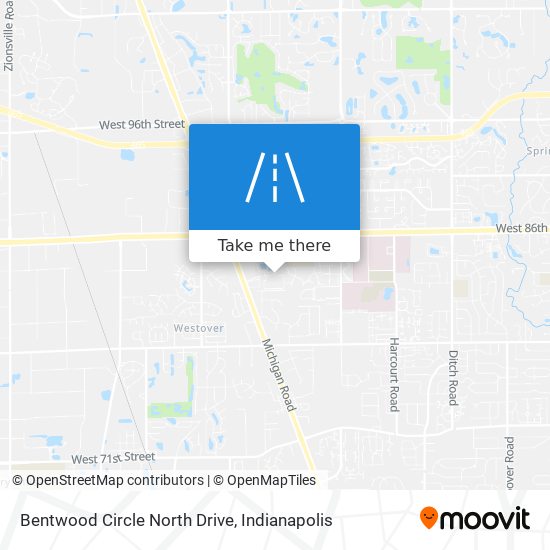 Bentwood Circle North Drive map