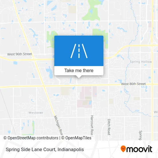 Spring Side Lane Court map