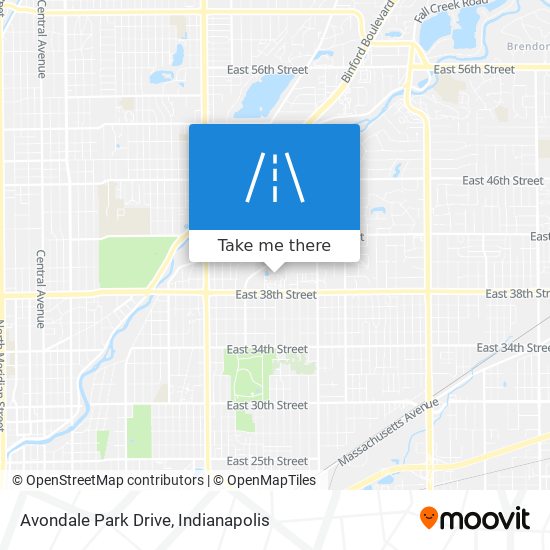 Avondale Park Drive map