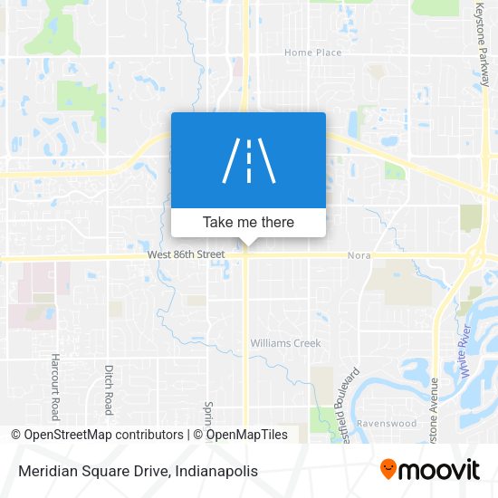 Mapa de Meridian Square Drive