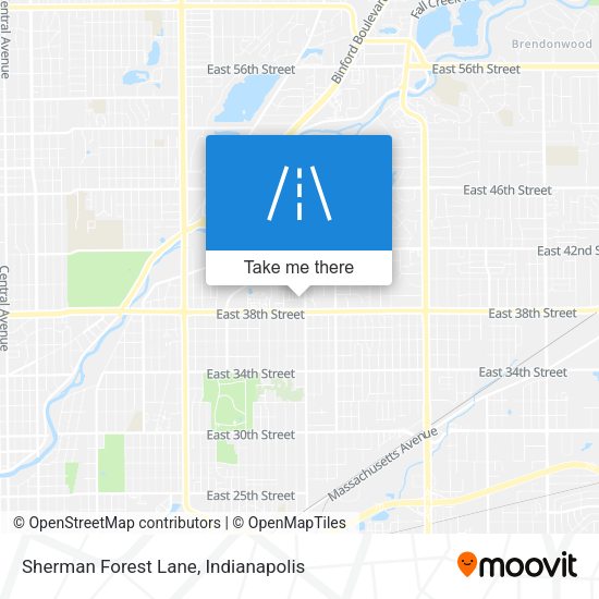 Sherman Forest Lane map