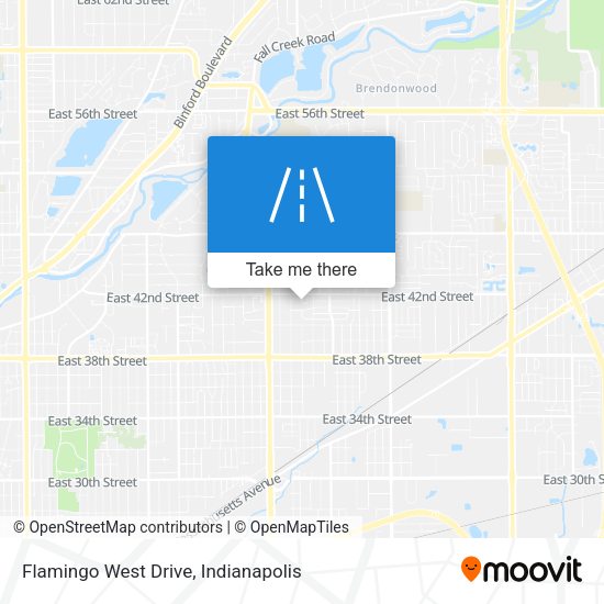 Flamingo West Drive map