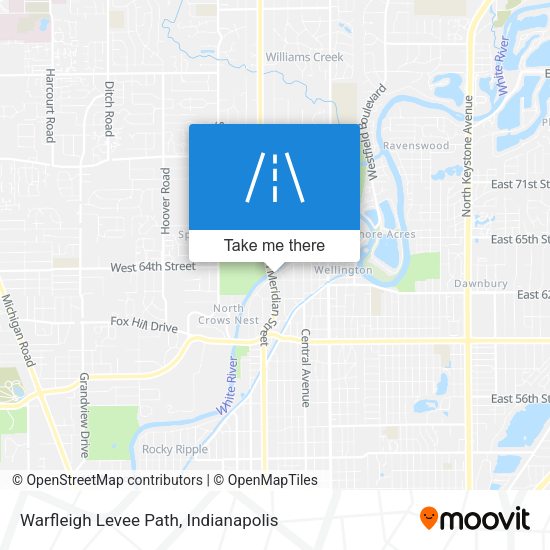 Warfleigh Levee Path map