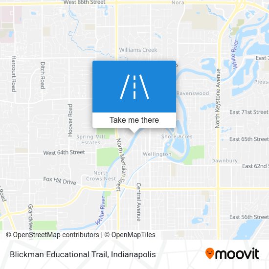 Blickman Educational Trail map