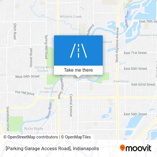 Mapa de [Parking Garage Access Road]