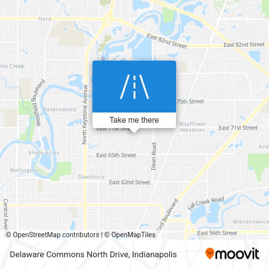 Mapa de Delaware Commons North Drive