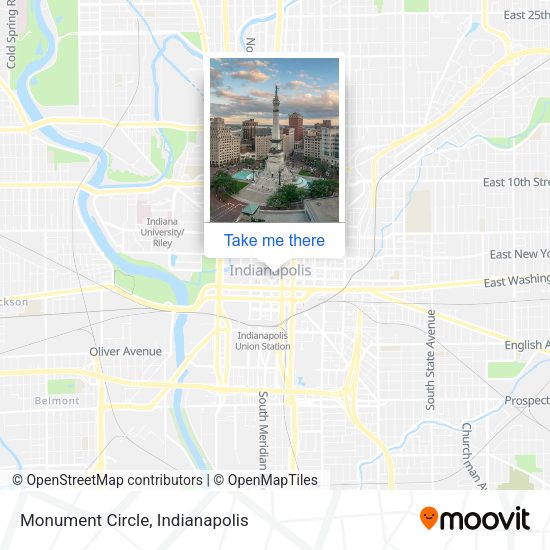 Monument Circle map