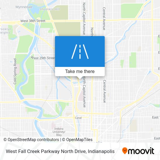 West Fall Creek Parkway North Drive map