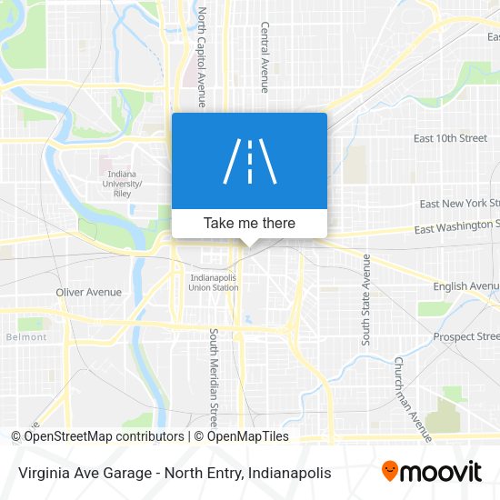 Virginia Ave Garage - North Entry map
