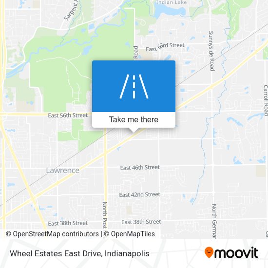 Mapa de Wheel Estates East Drive