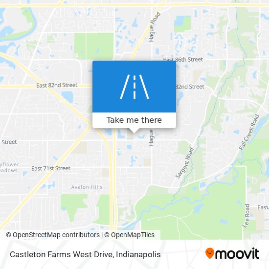 Castleton Farms West Drive map