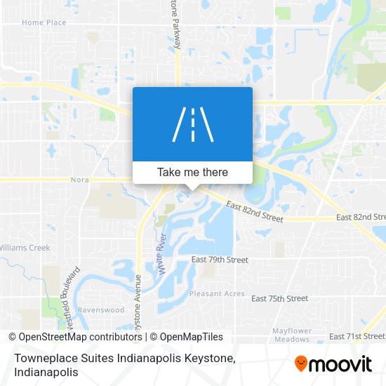 Mapa de Towneplace Suites Indianapolis Keystone