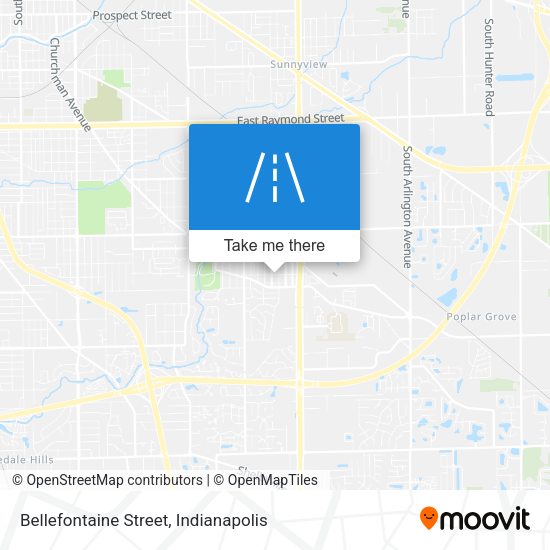 Bellefontaine Street map