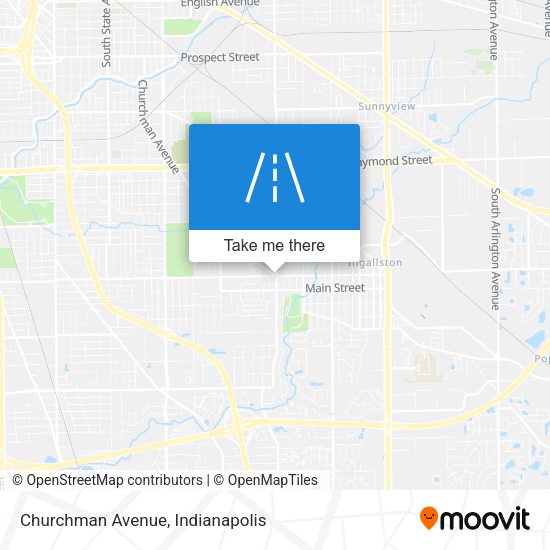 Churchman Avenue map