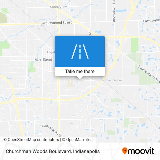 Mapa de Churchman Woods Boulevard