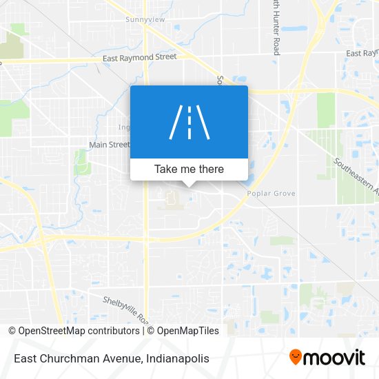 East Churchman Avenue map