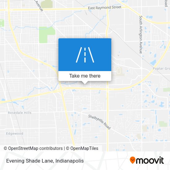 Evening Shade Lane map