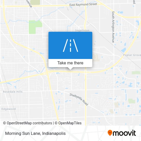 Morning Sun Lane map