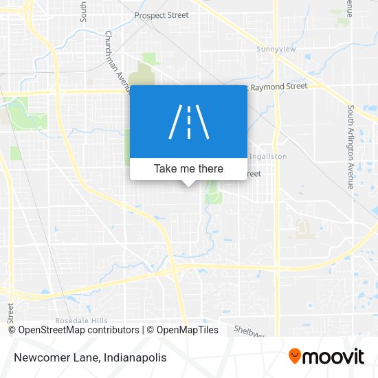 Newcomer Lane map