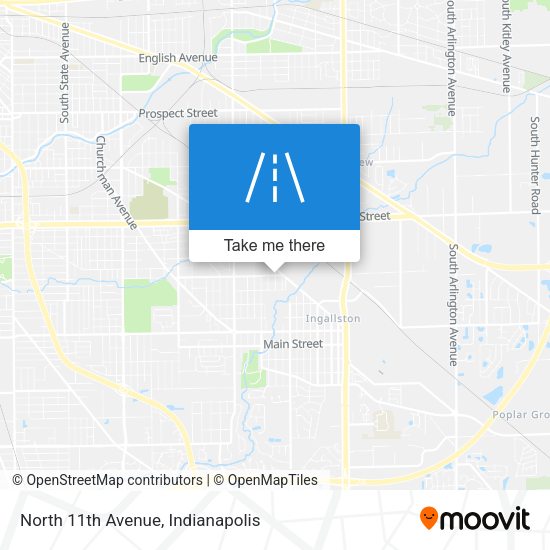 North 11th Avenue map