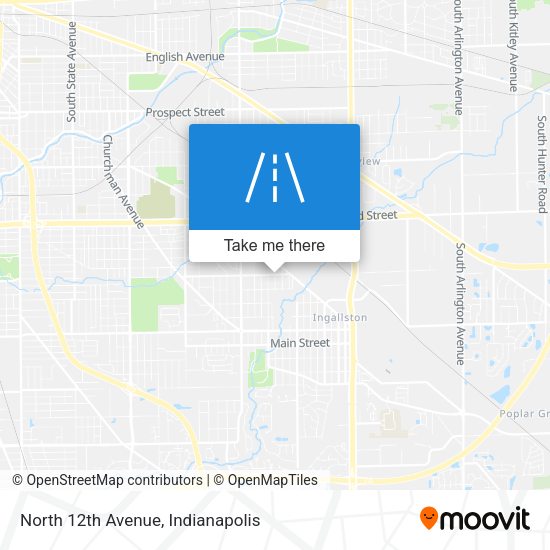 North 12th Avenue map