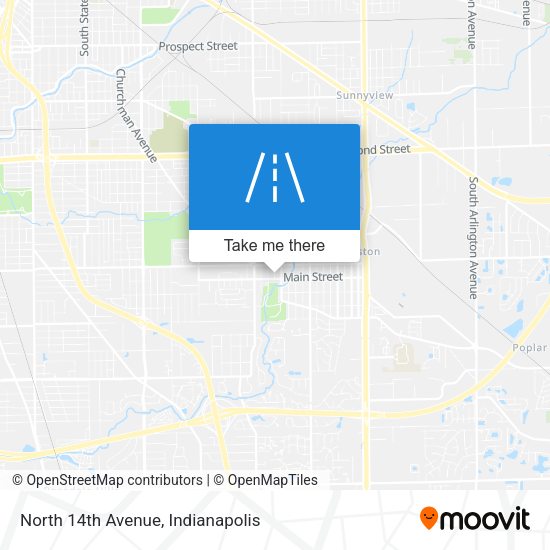Mapa de North 14th Avenue