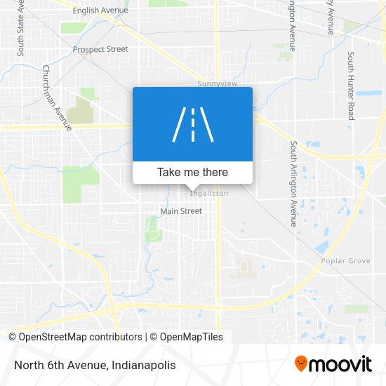 Mapa de North 6th Avenue