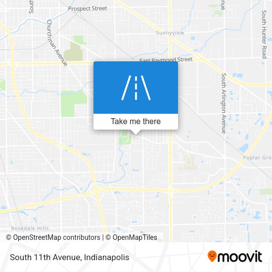 South 11th Avenue map