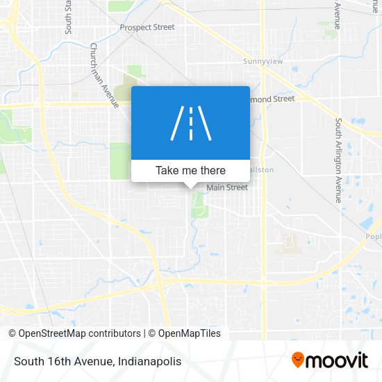 Mapa de South 16th Avenue