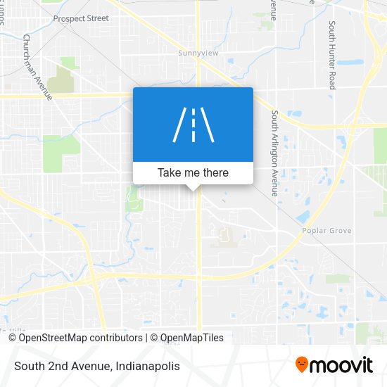 Mapa de South 2nd Avenue
