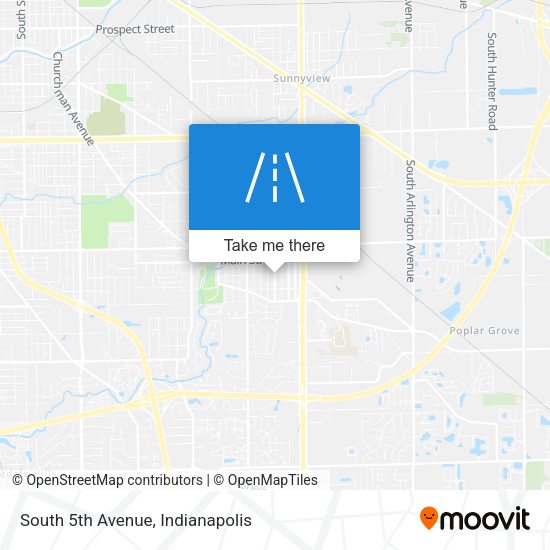 Mapa de South 5th Avenue