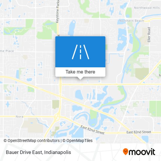 Bauer Drive East map