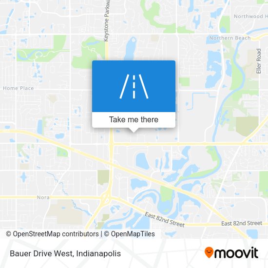 Mapa de Bauer Drive West