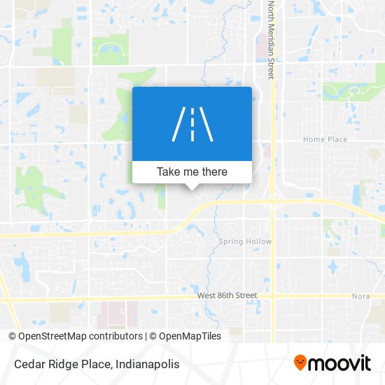 Cedar Ridge Place map