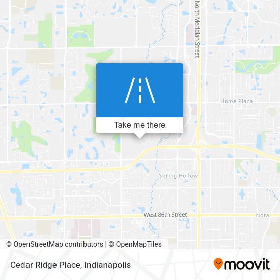 Mapa de Cedar Ridge Place