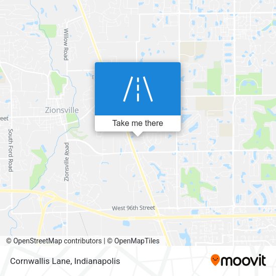Mapa de Cornwallis Lane